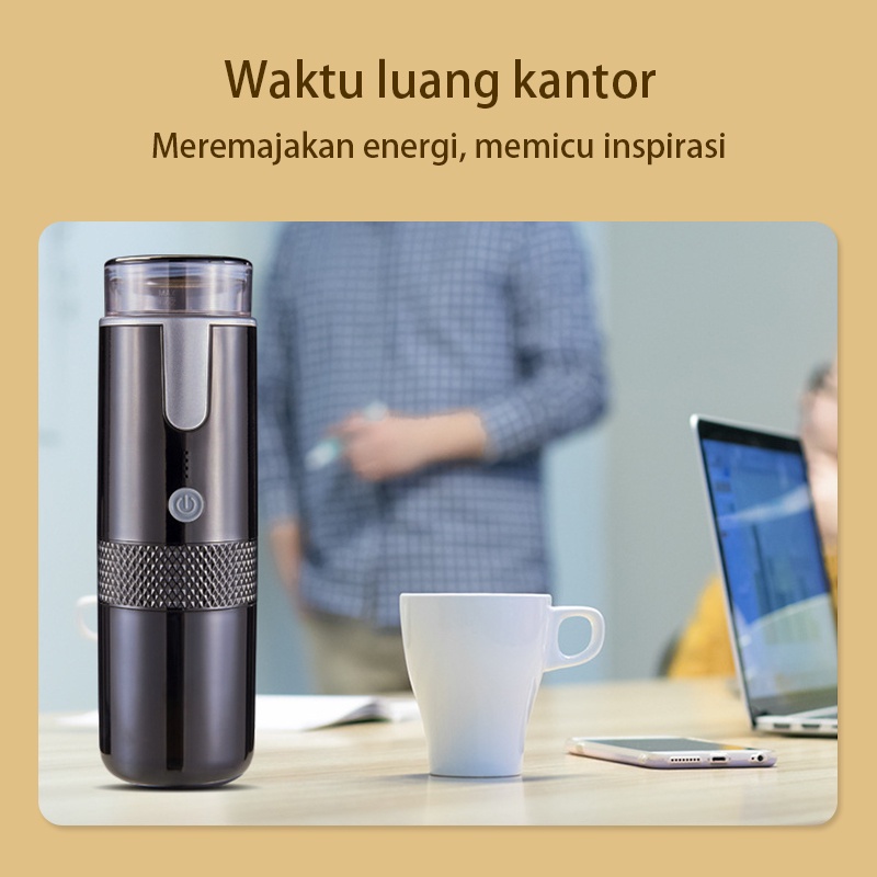 SYH Mall Electric Espresso Maker / mesin kopi / Mesin Pembuat Espresso Portable / Portable Elektrik Coffee Maker / Espresso Coffee Maker / PORTABLE Dengan Filter Coffee Maker / Elektrik Coffee Maker Set