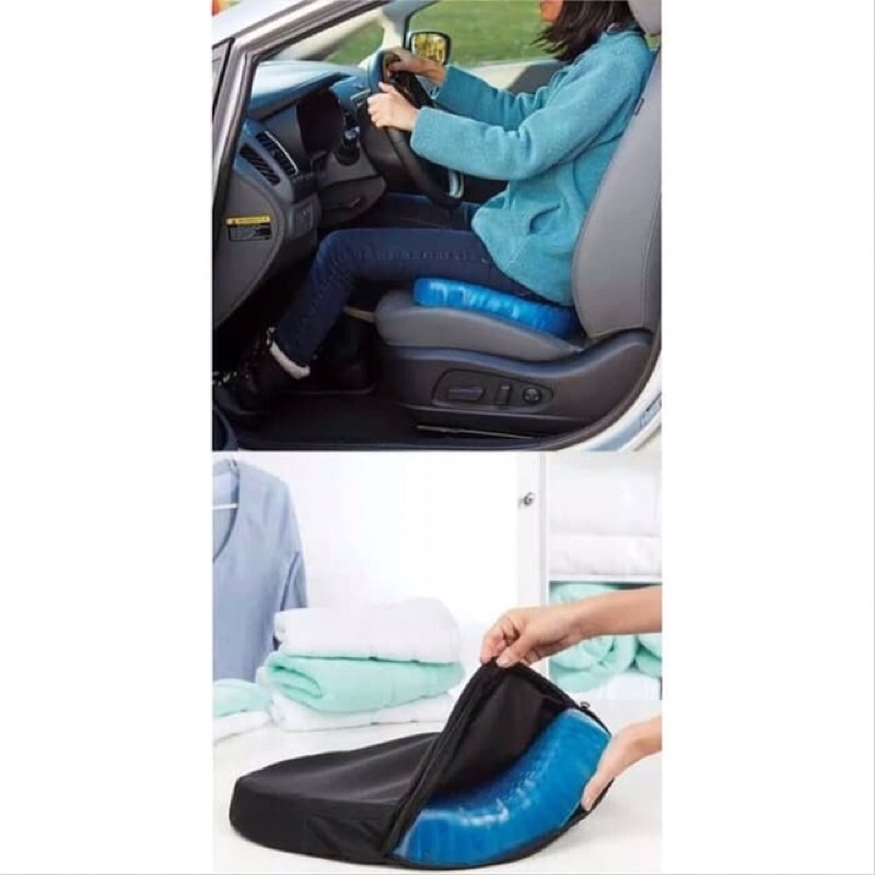 Bantal Alas Duduk silikon Gel empuk utk mobil, kursi Anti Nyeri