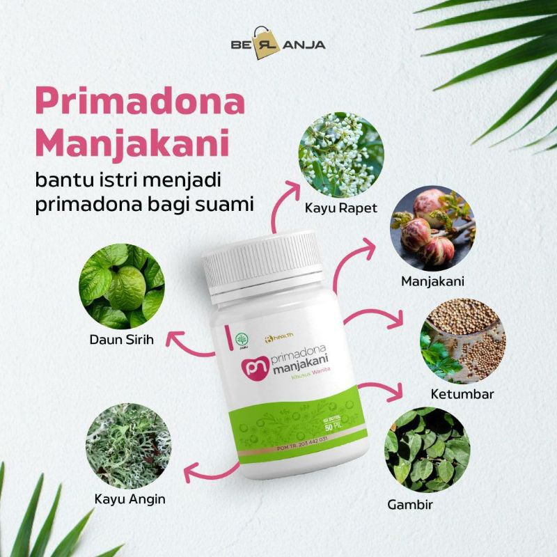 PRIMADONA MANJAKANI / SOLUSI KEPUTIHAN / SOLUSI MASALAH KEWANITAAN / KISTA /MIOM / PROMIL /MANJAKANI