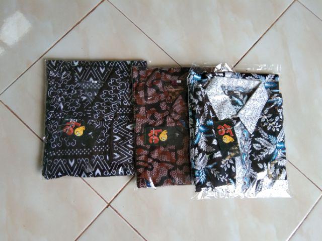 Bswart Batik Hrb026 Kenongo Hem Pendek Padi Pekalongan M L Xl Batik Pria Murah Modern Grosir
