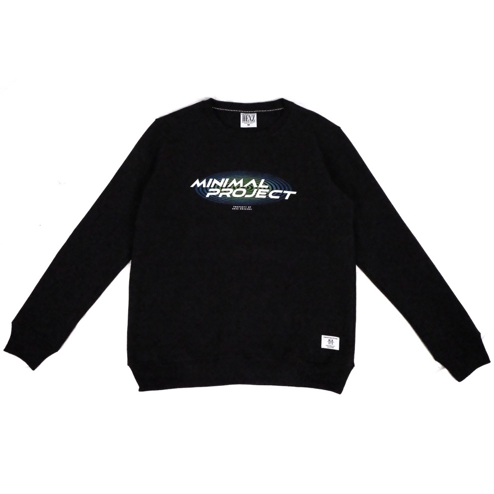 HEXZ Sweater Crewneck Minimal Project - Black