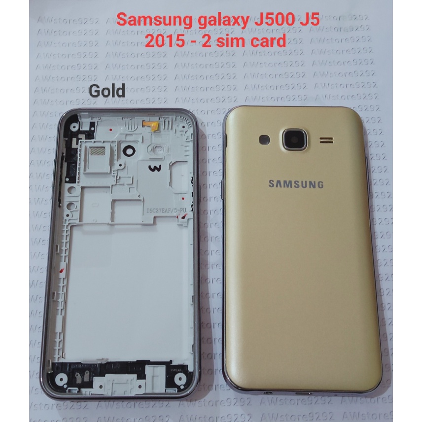 Casing Fullset Samsung Galaxy J500 J5 2015 - 2 sim card Case Full set