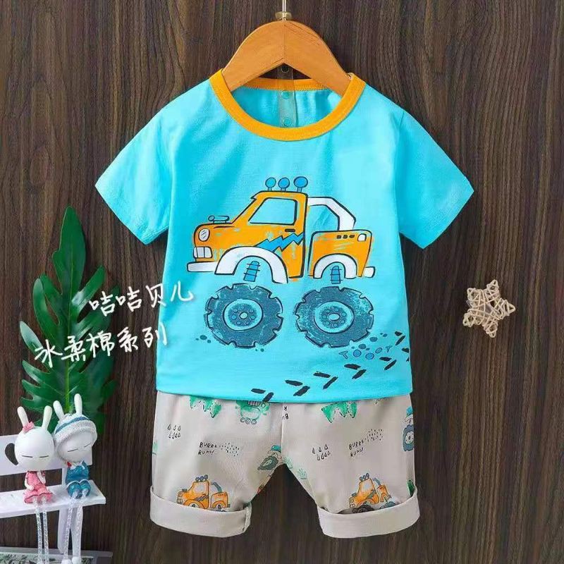 Jijibeier. Harga 3 stel baju anak import