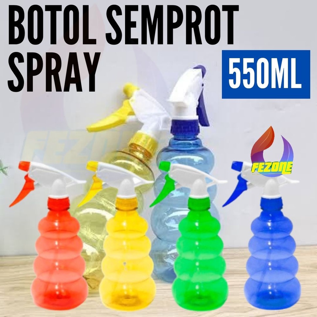 Botol Semprot Spray 550ml Gelembung Botol Spray Tanaman Hewan Kaca Bahan Tebal Fezone