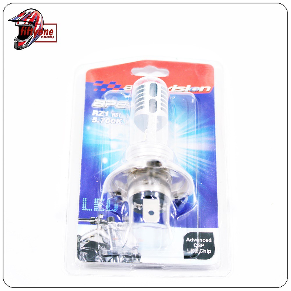 Lampu LED Autovision H4 Motor Sport Matic Kaki 3 Cool White