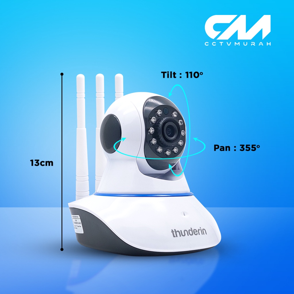 Ip Camera Wireless Wifi Rotary 3 Antena HD1080P Night Vision - Aplikasi V380 Pro CCTV IP CAM BABY WIFI V380 CAMERA WIRLESS ORIGINAL CCTV Wifi IP Kamera 3 Antena Wireless IP Camera HD 1080P Q5S 2MP V380 PRO