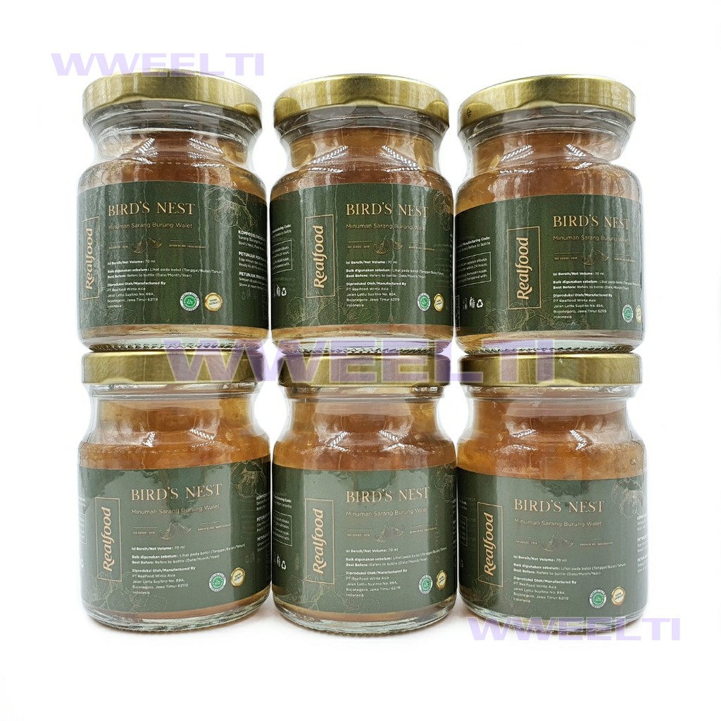 

6 BONUS 2 BOTOL! Realfood Ever Glow+ Plus Minuman Sarang Burung Walet Asli Premium