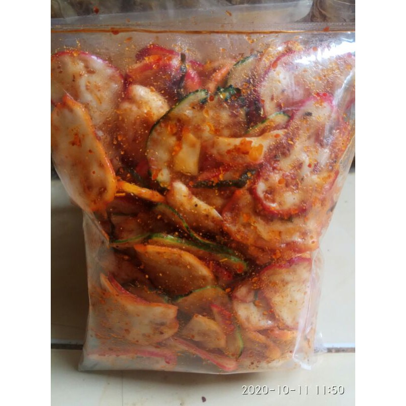 

kerupuk seblak 1 kg pedas hot