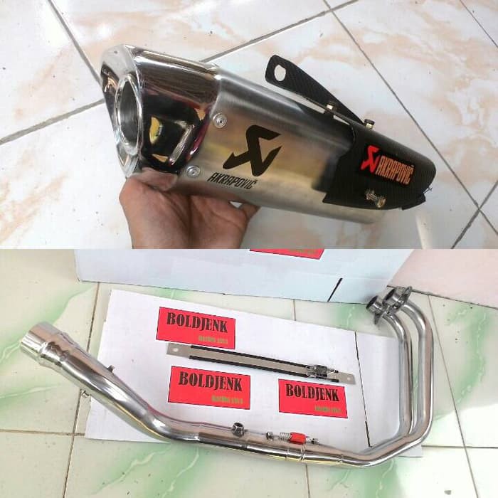 Knalpot racing AKRAPOVIC GP new fullset R25/Mt25 dll