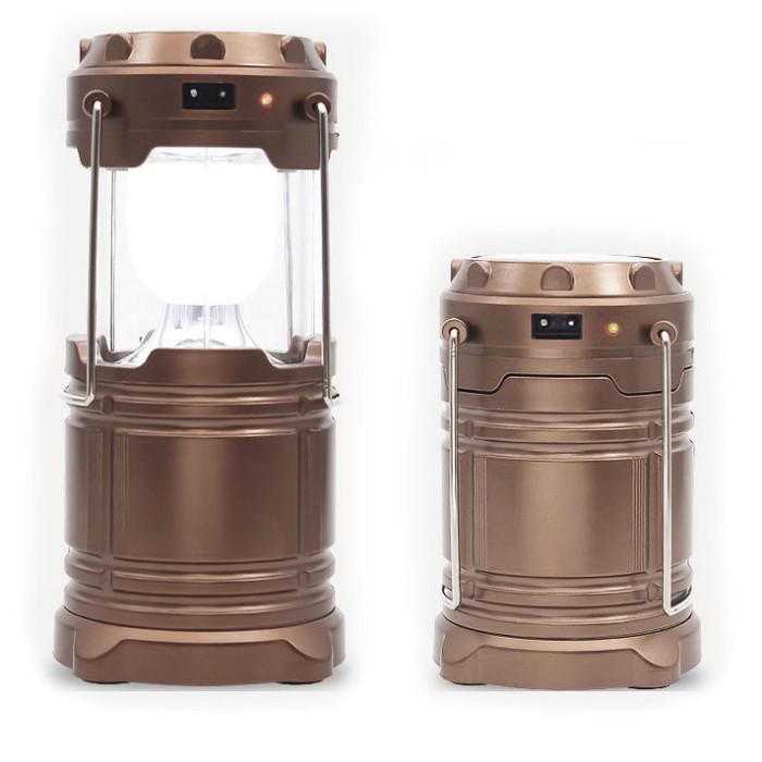 

PROMO - Lampu Lentera Emergency Tenaga Solar 12W - G-85 - Brown