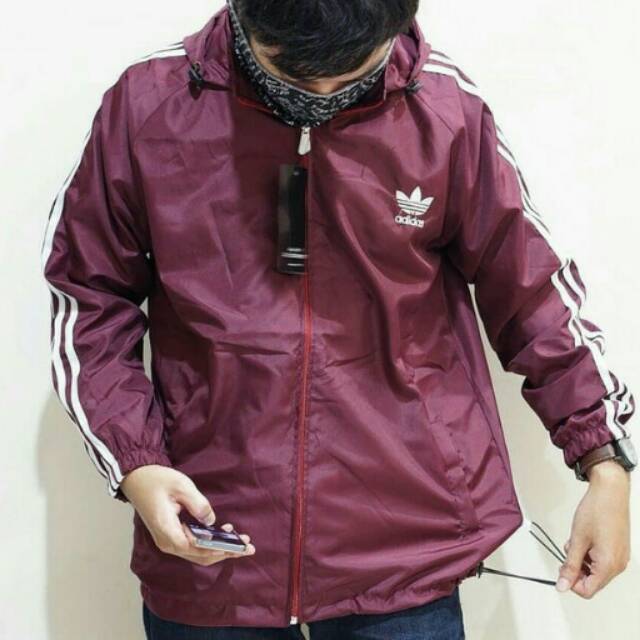 JAKET PRIA PARASUT ADIDAS SIZE XL