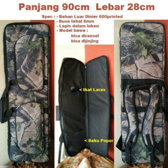 Tas Senapan Model Ransel Kotak