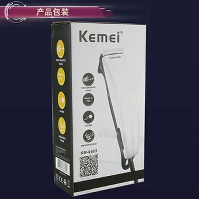 Mesin Cukur Rambut Listrik Original Kemei KM-6603 / Alat Cukur Rambut Elektrik / Clipper Kemei-3