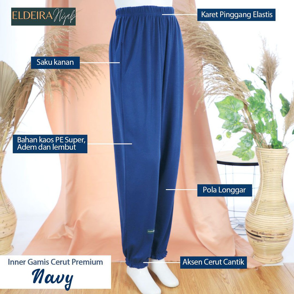 INNER PANTS CELANA DALAMAN GAMIS KERUT KHAYR