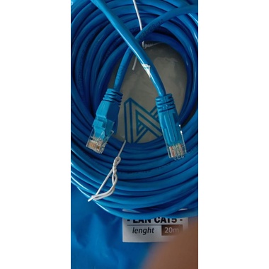 kabel Lan 20 m cat 5. cable lan cat 5 20 m. kabel utp cat 5 20 m