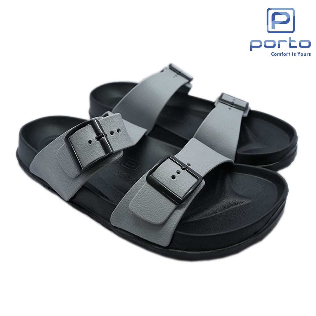 Porto - Sandal Pria Sandal Selop Porto Original 1029M-BLACK