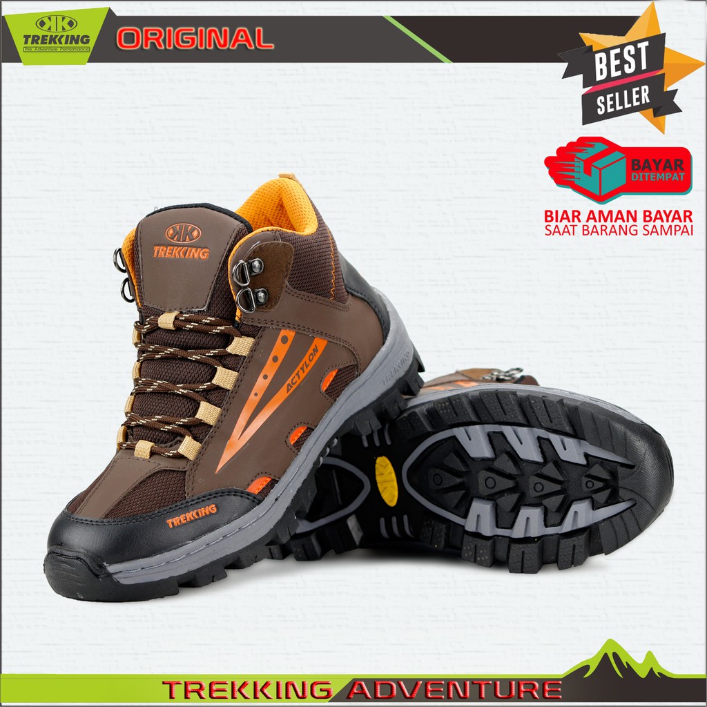 sepatu gunung pria / sepatu trekking tms 121