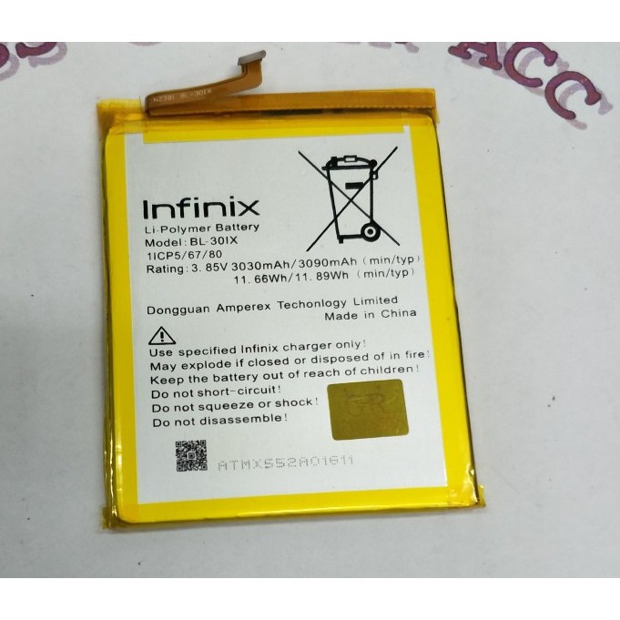 Battery Batre Baterai Infinix Zero 3 X552 BL-30IX BL30IX BL 30IX