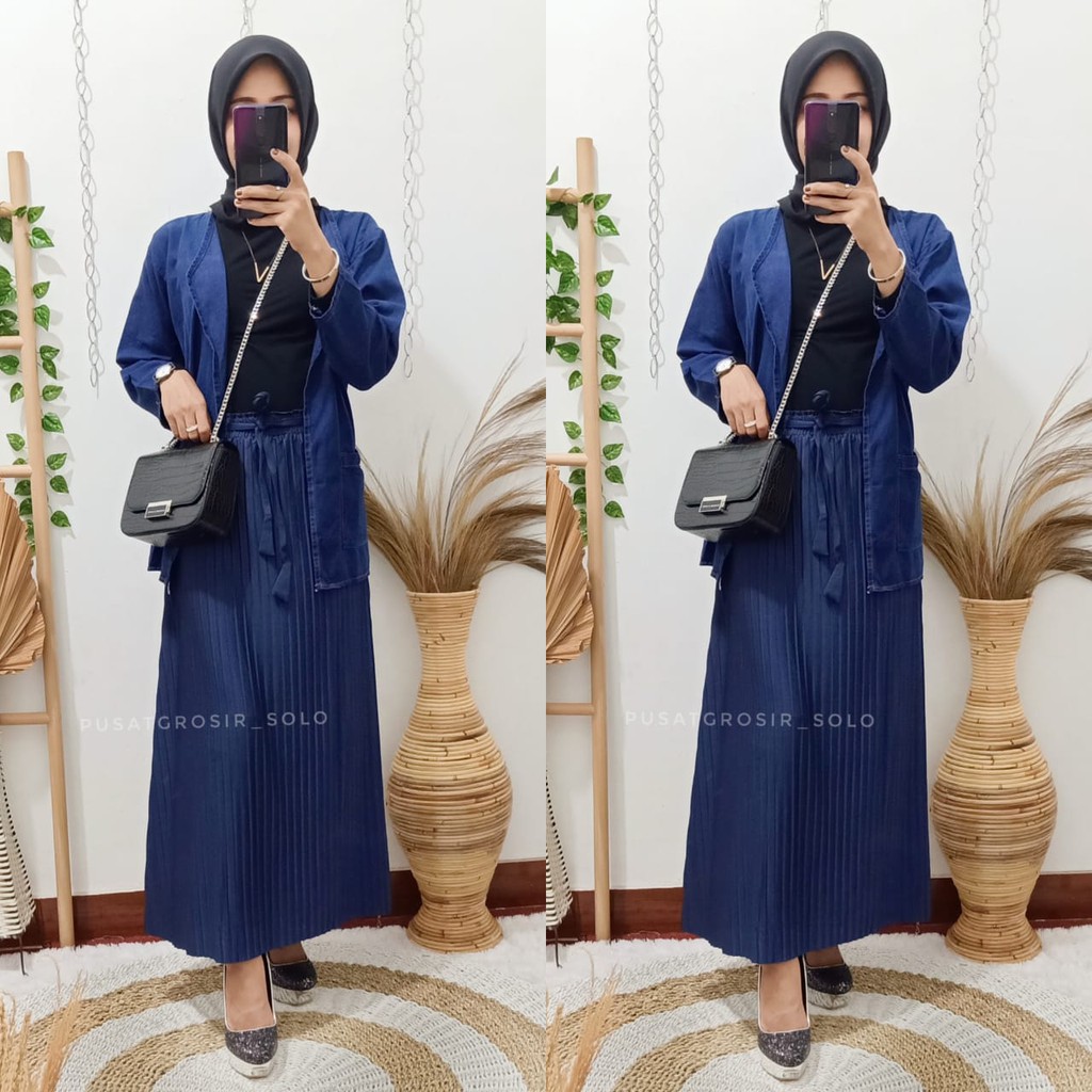 BELIA ROK PLISKET SKIRT / ROK PLISKET PREMIUM/ JERSEY MOUMBLOE TALI LEPAS