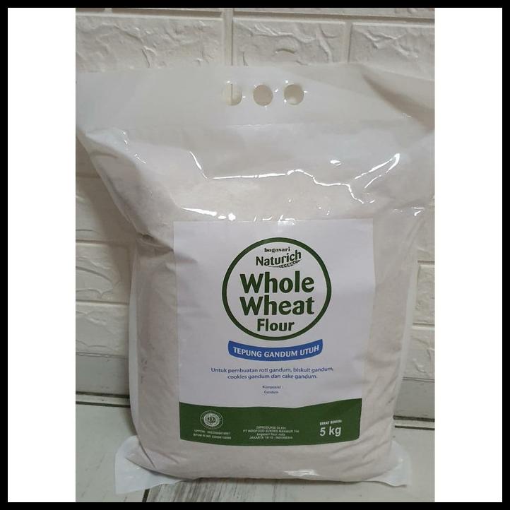 

Tepung Gandum Utuh Whole Wheat Flour Naturich 5Kg