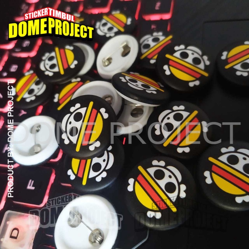 ONE PIECE PIN PENITI 25MM BUTTON PIN AKSESORIES ROMPI AKSESORIES TAS