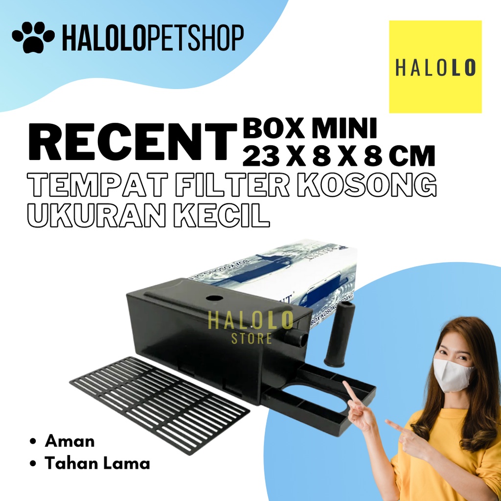Filter Box Kosong Mini Recent Filter Aquariium Top Filter Akuarium
