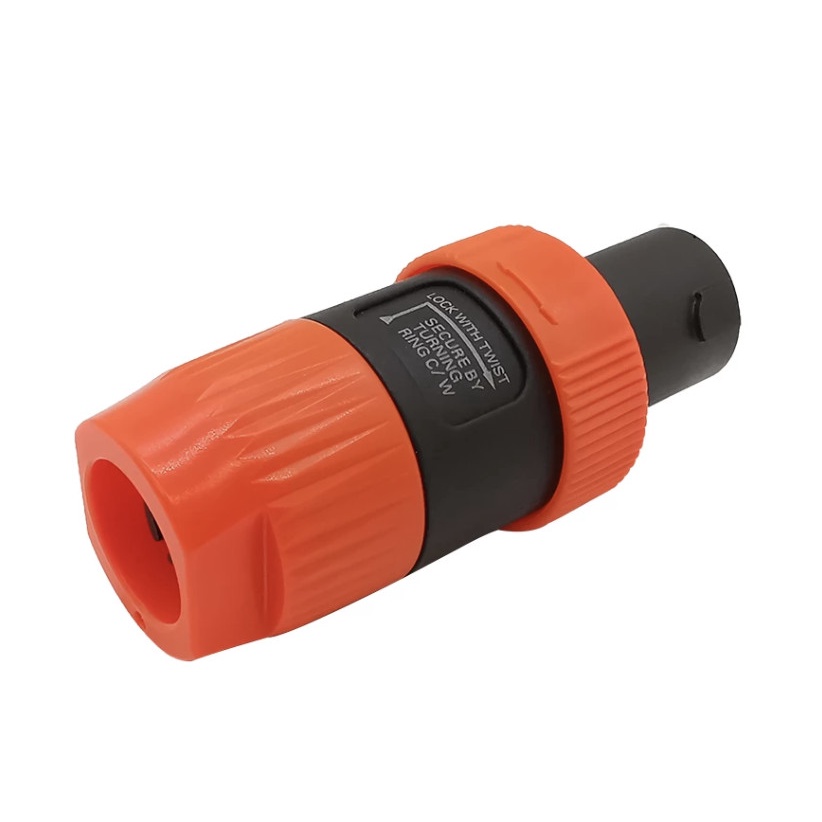 1Set NL4FC Speakon 4 Poles Male Female Jack Socket Twist Lock Speaker