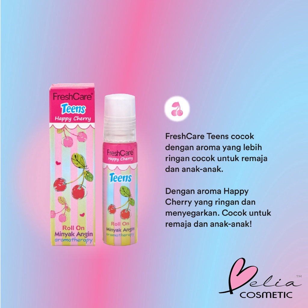 ❤ BELIA ❤ FRESH CARE Teens (✔️BPOM) Minyak Angin Aromatheraphy Roll On 10mL | freshcare gosok teen