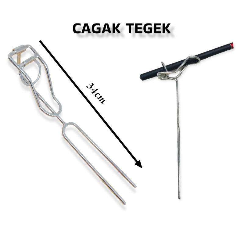 Cagak Joran Tegek Ring lipat Stainless steel