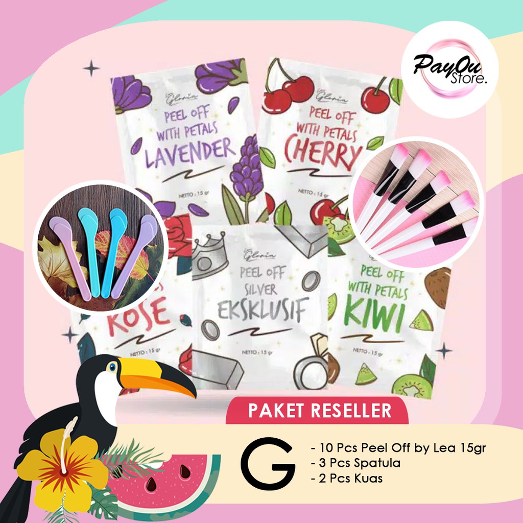 [RAMADHAN SALE] Pay0u - Paket Usaha Reseller Masker Peel Off by Lea (PAKET G) - BPOM ✅