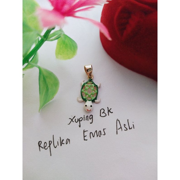 liontin Lapis Emas SUPER AWET TAHUNAN Replika Emas Asli RANDOM atau Chat Pilih Model