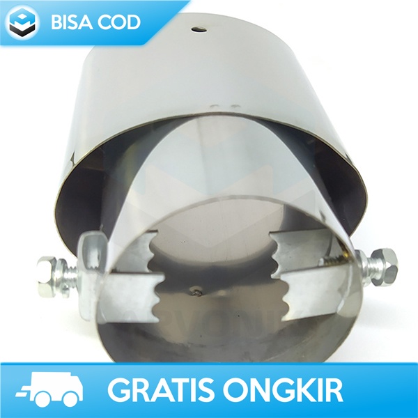 MUFFLER CUTTER COVER UJUNG KNALPOT MOBIL RACING OTOHEROES DIY ORIGINAL