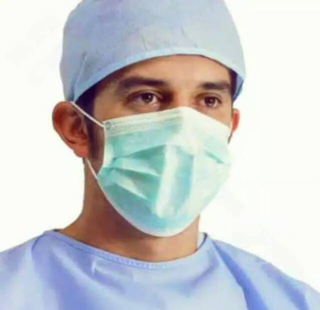 Masker Dokter tali karet anti asap debu bakteri