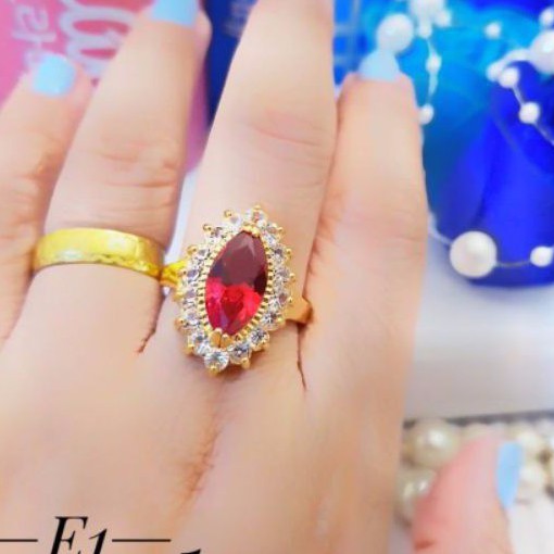 Xuping Cincin Permata Merah 124p