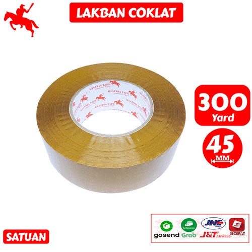 

JUAL Lakban Coklat KSATRIA Tape 300 Yard