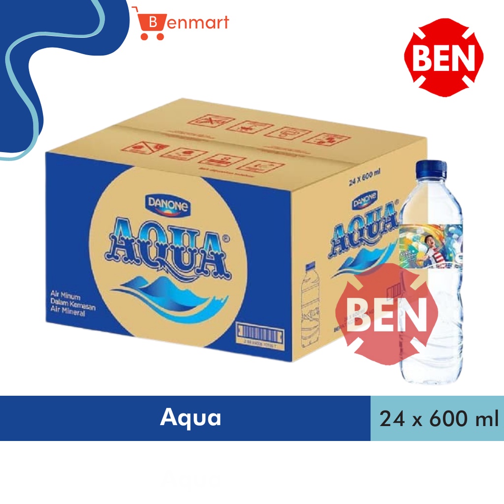 Jual Aqua 600ml 600 Ml 1 Dus 24 Botol Air Mineral Tanggung Sedang Murah Shopee Indonesia 8518