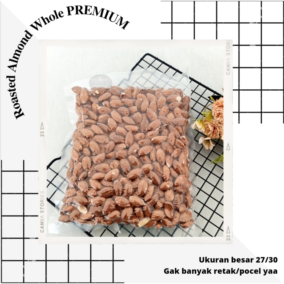 

Roasted Almond Whole Premium 1 KG - Kacang Almond