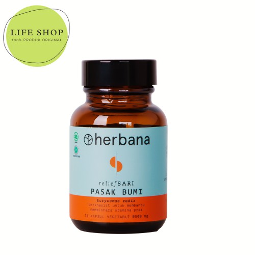 Herbana Pasak Bumi / Tongkat Ali / Long Jack Isi 30 Kapsul - Stamina dan Vitalitas Pria, Promil