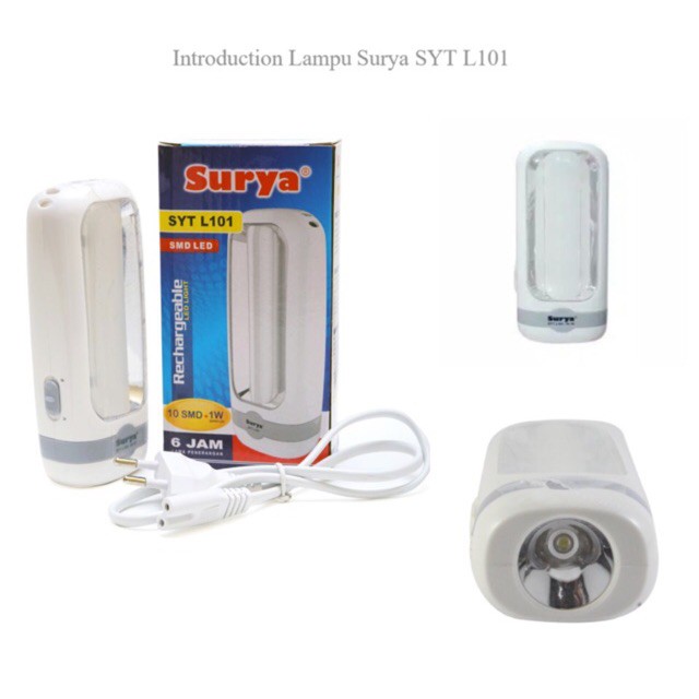 Lampu Camping Senter Emergency Lamp Lentera Battery Isi Ulang Tahan Lama dan Terang Lampu LED