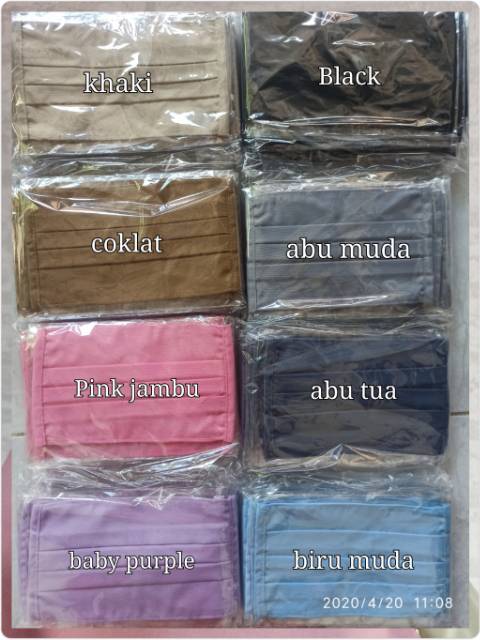 Masker kain hijab dan telinga OXFORD GRADE A