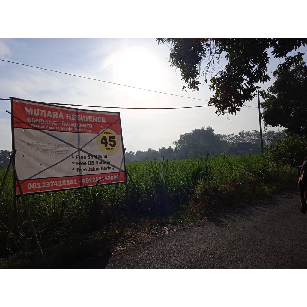 Tanah Kavling Mojokerto 0 Jalan Aspal