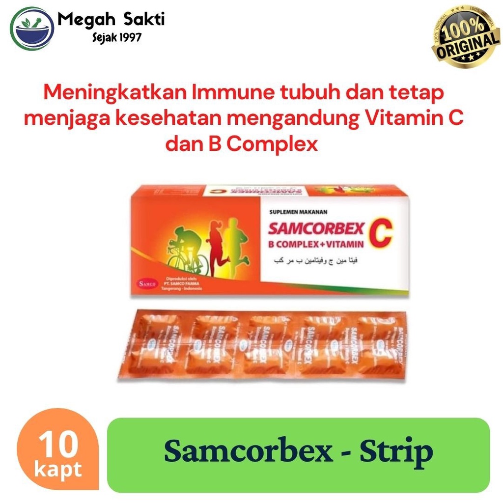 Jual Samcorbex Vitamin C / Vitamin B kompleks / Multivitamin - 10's