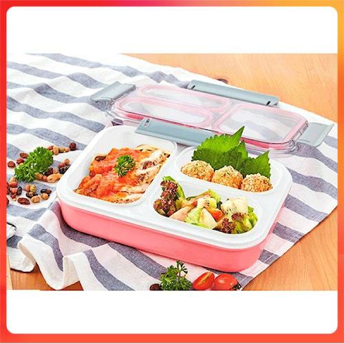 KMJ3 Box Kotak Bekal Makan Anak Set Plastik Lunch Box Jumbo 3 Sekat TEDEMEI Anti Tumpah Portable Mr 