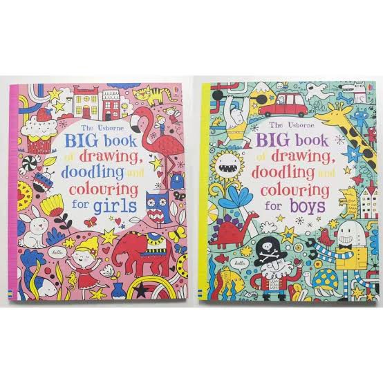 Jual USBORNE BIG BOOK OF DRAWING DOODLING AND COLOURING / BUKU BESAR