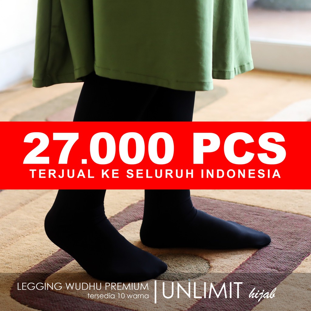 LEGGING WUDHU PREMIUM BEST SELLER Original by UNLIMIT hijab Leging Wudhu Muslimah Celana Laging Wudu