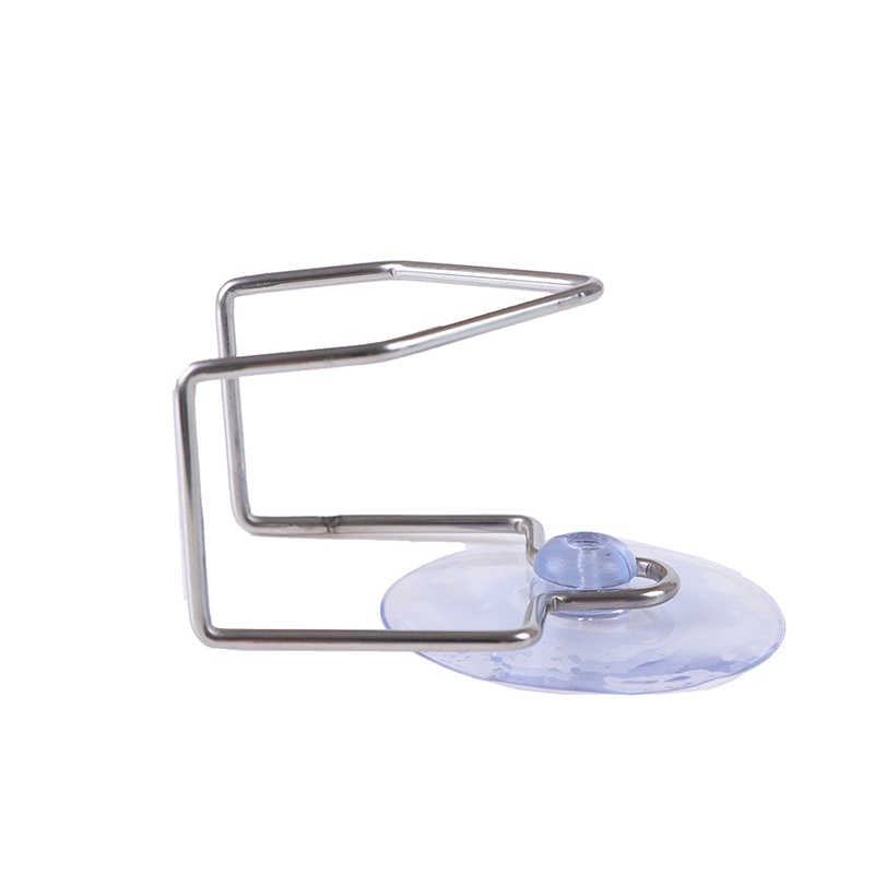 【LUCK11】1pc Stainless Steel Suction Cup Drain Rack Cloth Shelf Dish Sponge Holder Rack