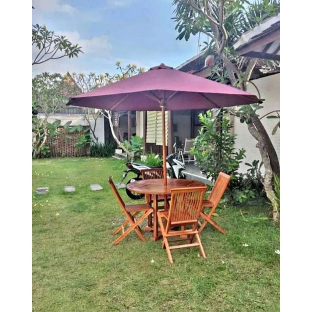 SET MEJA PAYUNG GARDEN MURAHEJA CAFE DAN RESTO MEJA OUTDOOR
