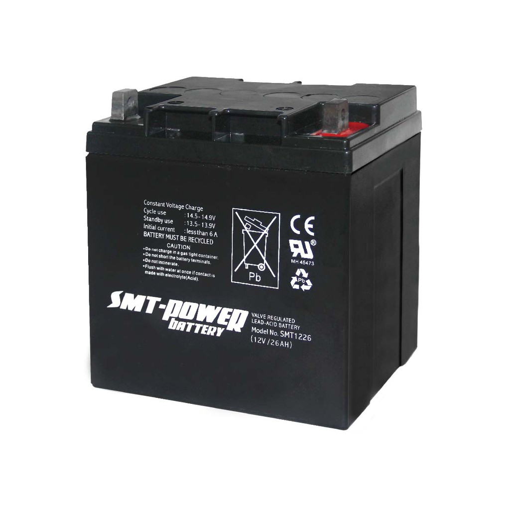 Jual BATERAI / AKI VRLA 12V 26AH - SMT POWER / BATERAI UPS / SOLAR