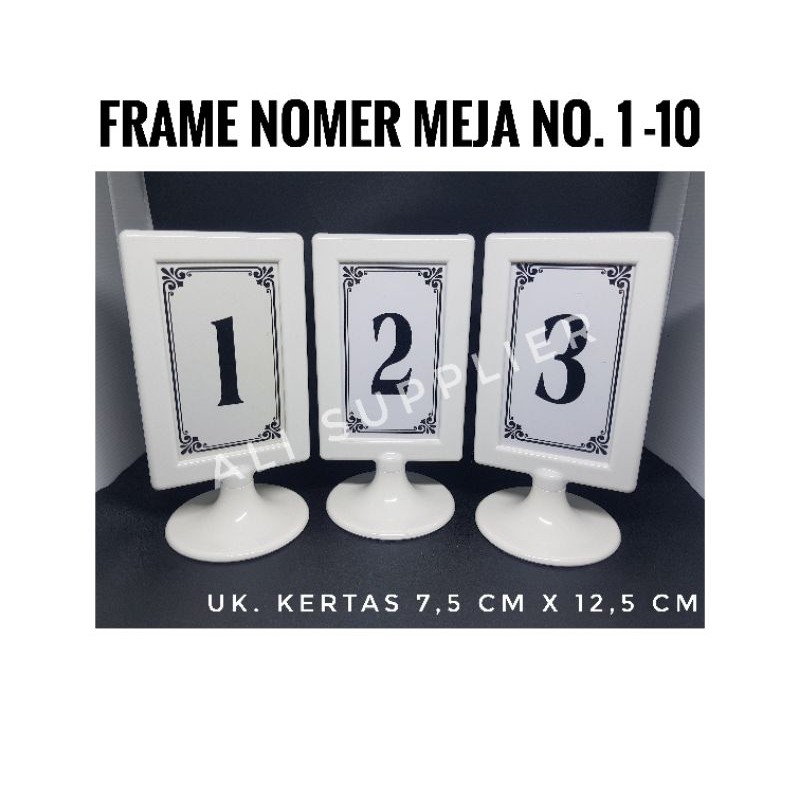 BINGKAI FOTO / NOMER MEJA / NOMOR MEJA / FRAME / TABLE FRAME / BINGKAI MURAH