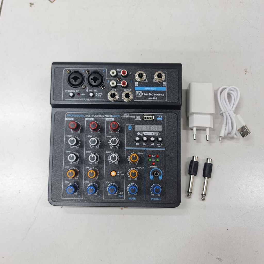 MIXER AUDIO ELECTRO YOUNG M402 M 402 4CHANNEL ORIGINAL USB INTERFACE